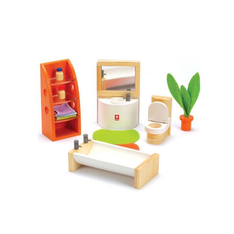 Деревянная игрушка "Набор мебели Trendy Bathroom", Hape