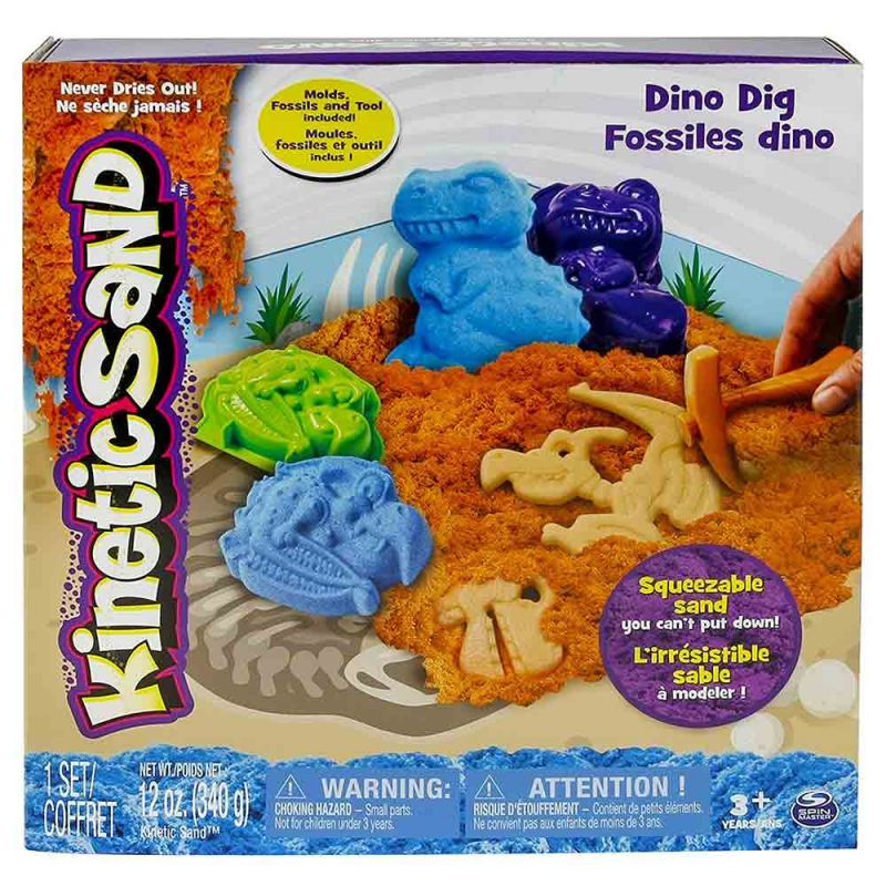 Набор песка для детского творчества "Dino", Kinetic Sand