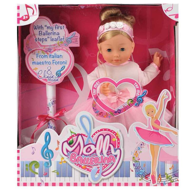 Говорящая кукла "Molly балерина" 40 см, Bambolina