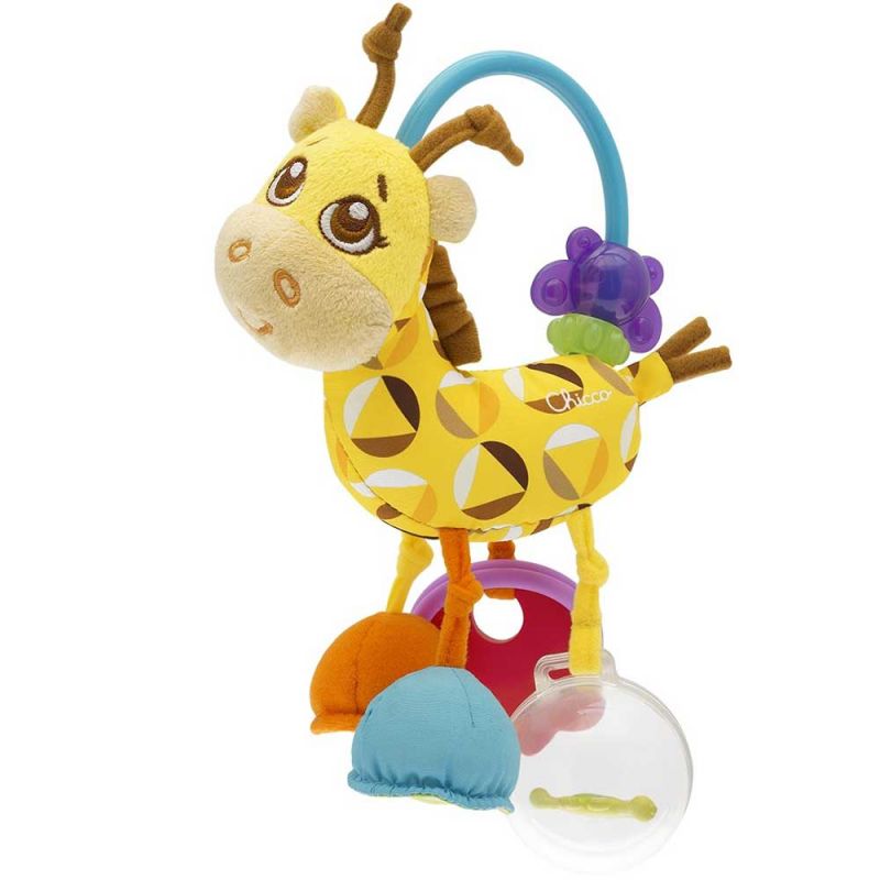 Игрушка-погремушка "Желтая Жирафа", Chicco