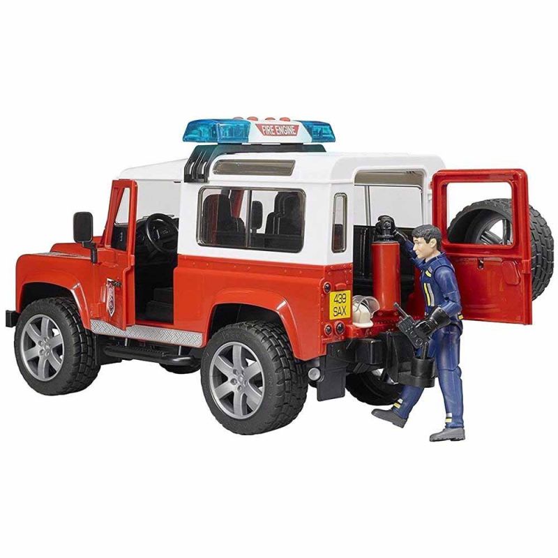 Игрушка "Джип пожарный Land Rover Defender", Bruder
