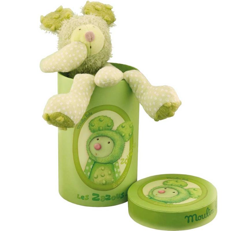 Мягкая игрушка "Зеленый Мышонок", Moulin Roty