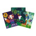 Карточки для вышивания "Лесные звери", Moulin Roty