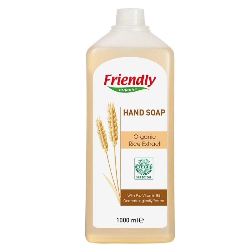 Мыло для рук с рисовым экстрактом, Friendly Organic
