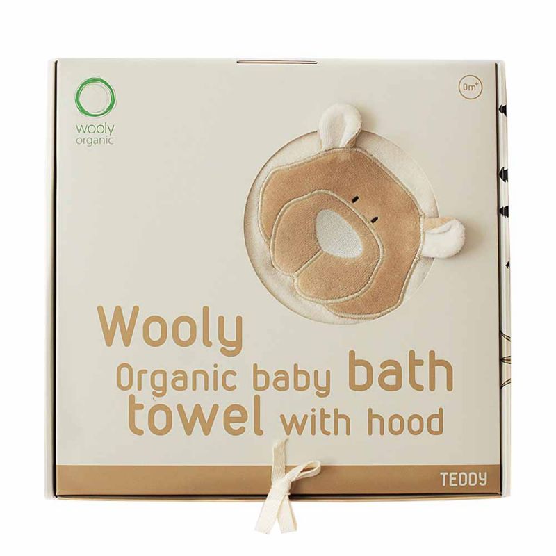 Полотенце с уголком "Медвежонок", Wooly Organic