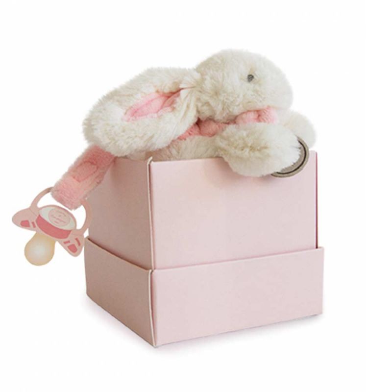 Мягкая игрушка-держатель сосок "Кролик", Doudou et Compagnie