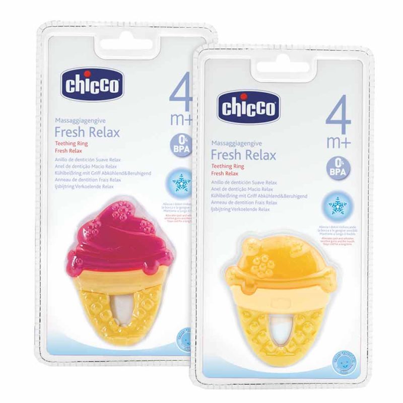 Охлаждающее зубное кольцо "Мороженое", Chicco
