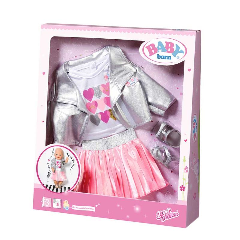 Набор одежды для куклы BABY BORN "ЗВЕЗДНЫЙ СТИЛЬ", Zapf