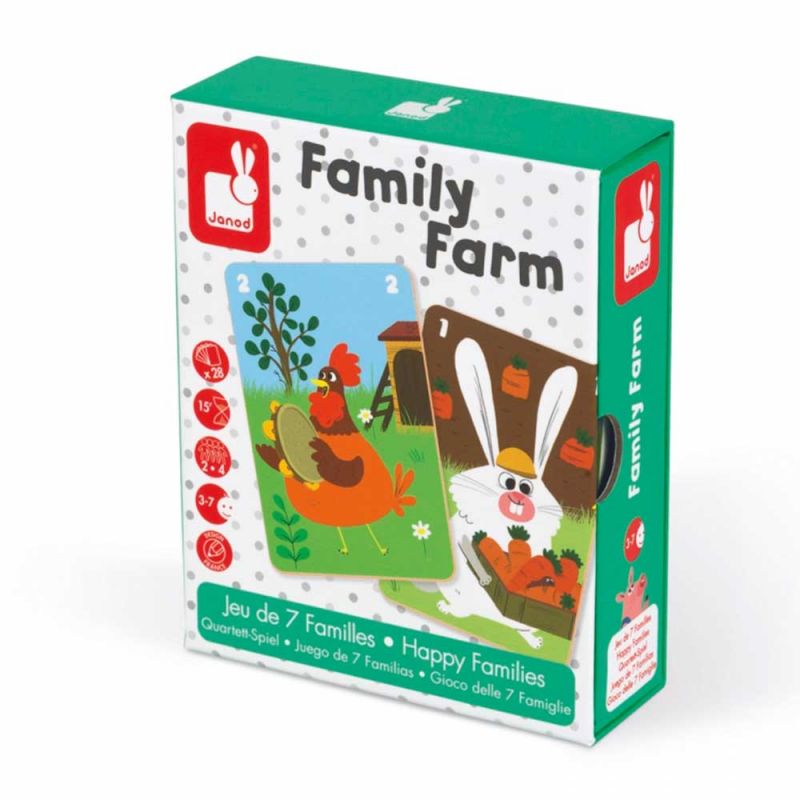 Настольная игра Happy Families "Ферма", Janod