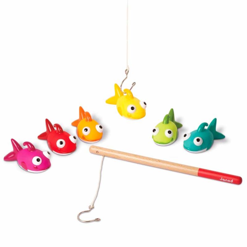 Игрушки для купания "Рыбалка. Рыбки", Janod
