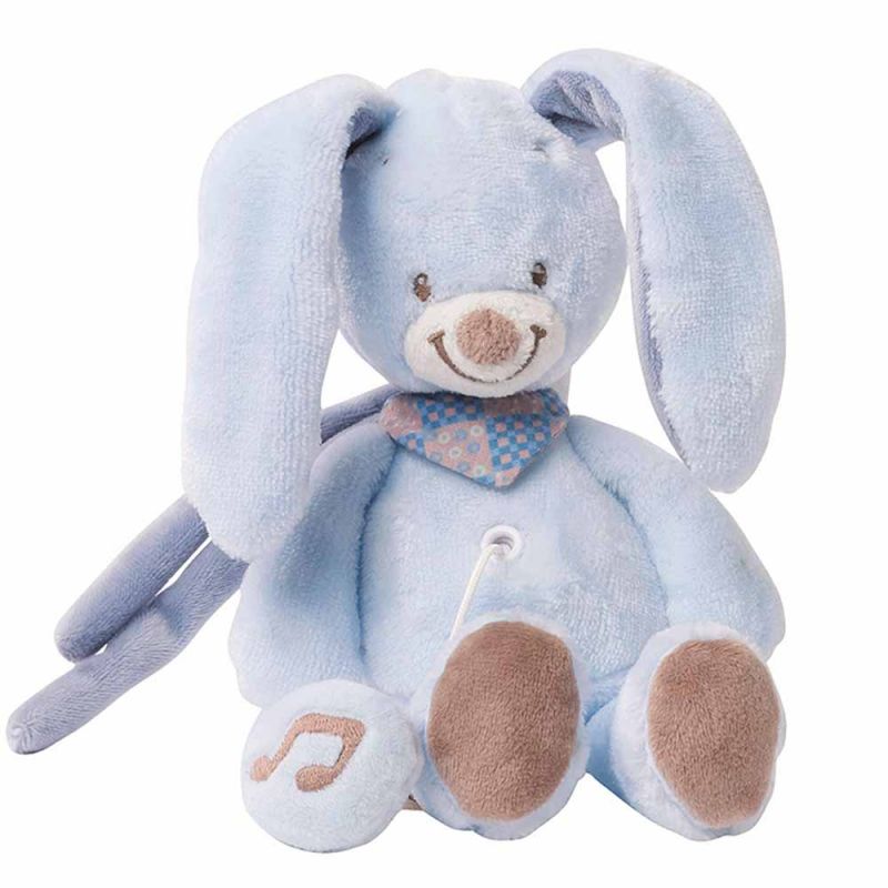 Мягкая музыкальная игрушка "Кролик Бибу", Nattou