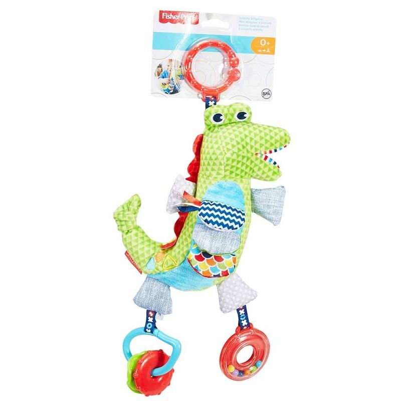 Мягкая игрушка-подвеска "Крокодил", Fisher-Price