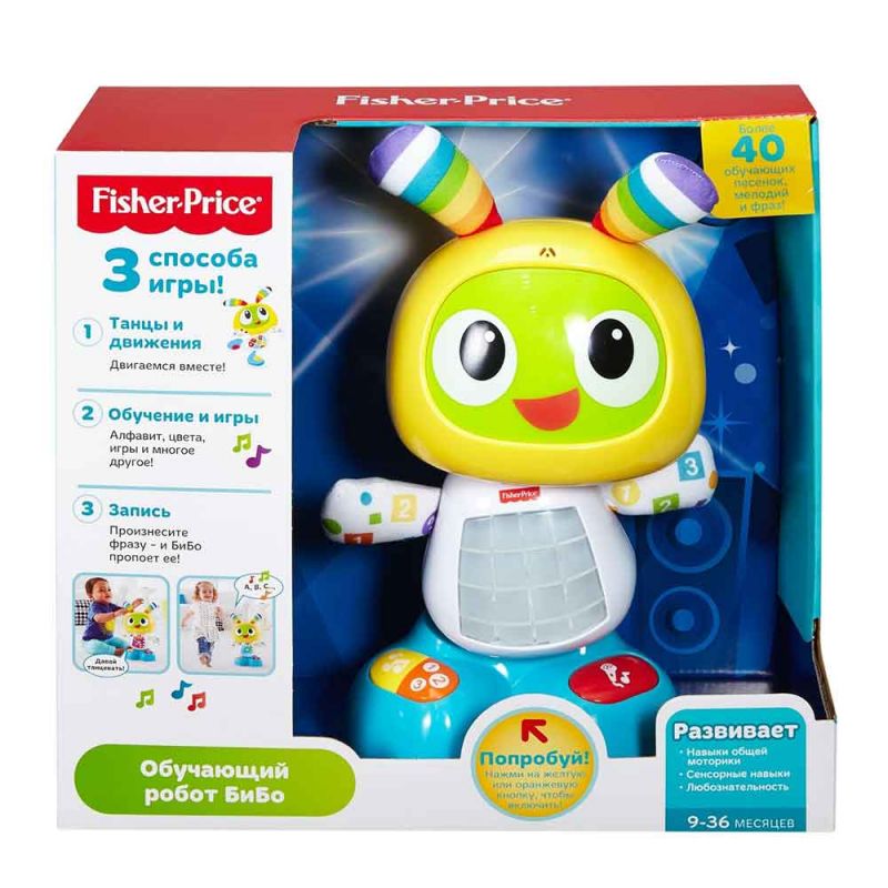 Обучающий интерактивный робот БиБо, Fisher-Price