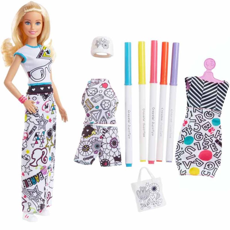 Набор "Одежда-раскраска", Barbie