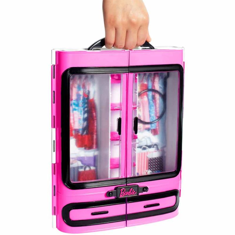 Шкаф-чемодан для одежды куклы, Barbie