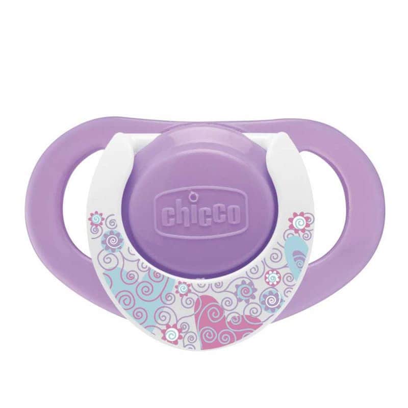 Пустышка силиконовая розовая+фиолетовая Physio Compact 2 шт., Chicco