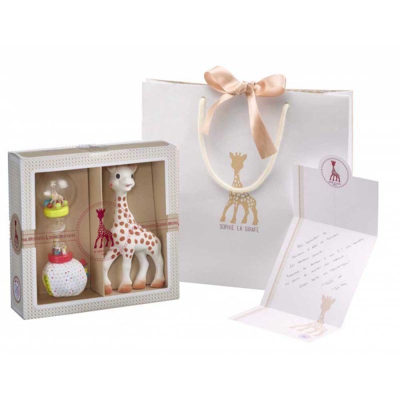Подарочный набор Sophiesticated (Жираф Софи + погремушка-маракас), Sophie la girafe (Vulli)