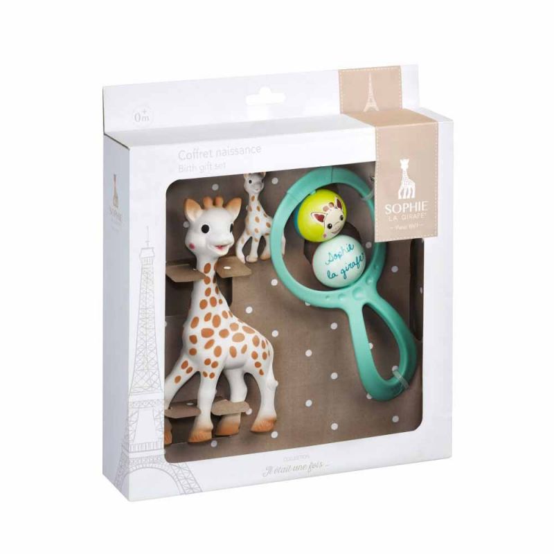 Подарочный набор (Жирафа Софи, погремушка, брелок), Sophie la girafe (Vulli)