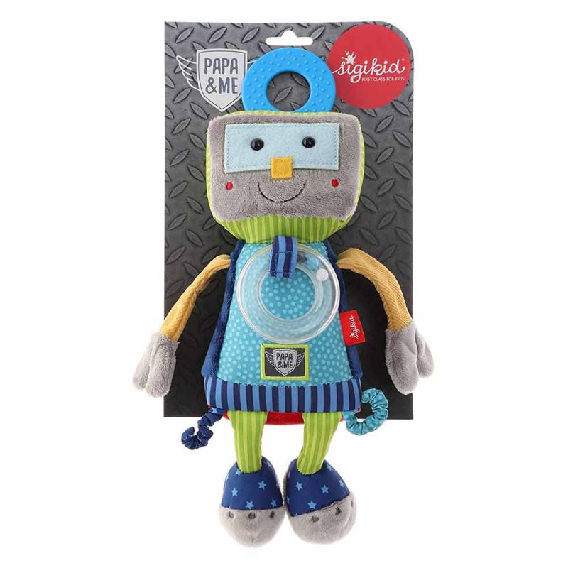 Мягкая игрушка "Робот с погремушкой" (25 см), Sigikid