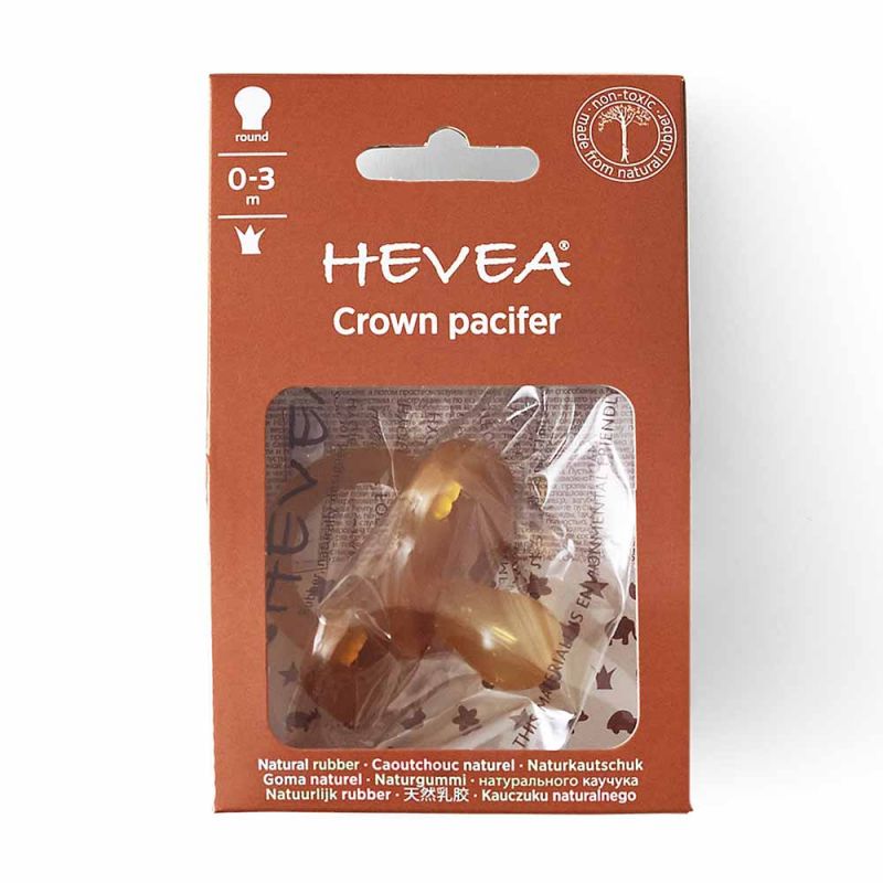 Пустышка каучуковая "Crown Round", Hevea