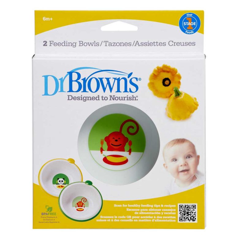 Набор детских глубоких тарелок, Dr. Brown's