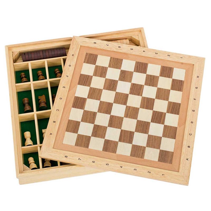 Настольная игра "Шахматы, шашки, мельница", Goki