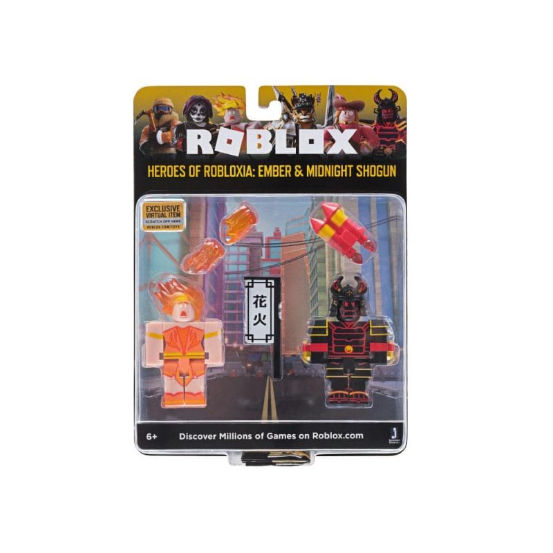 Коллекционная фигурка "Game Packs Heroes of Robloxia:Ember&Midnight Shogun W4", Roblox