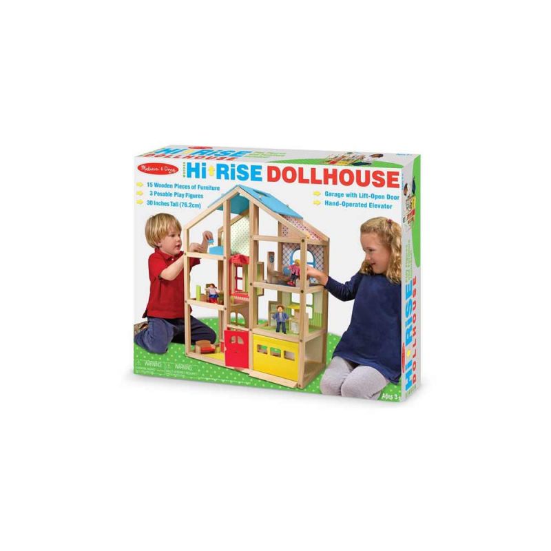 Кукольный дом с подъемником и мебелью, Melissa&Doug