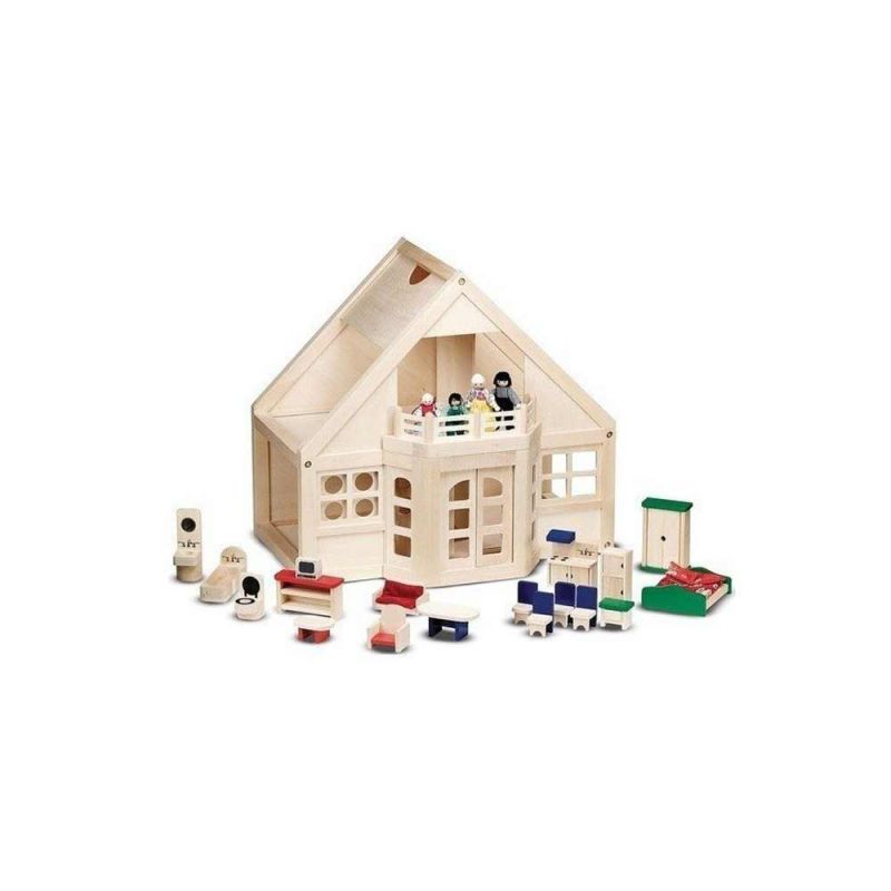 Кукольный деревянный домик с мебелью, Melissa&Doug