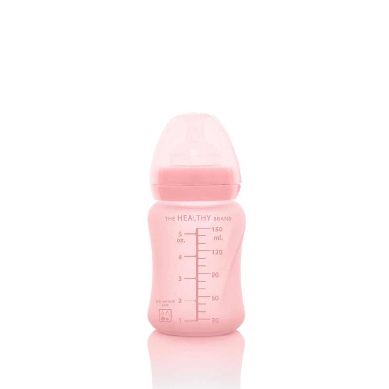 Бутылочка стеклянная с силиконовой защитой, Everyday Baby