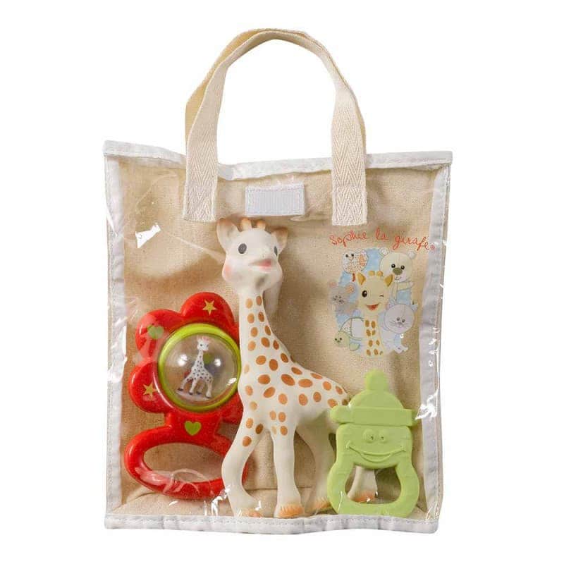 Подарочный набор (Жирафа Софи, погремушка, прорезыватель), Sophie la girafe (Vulli)