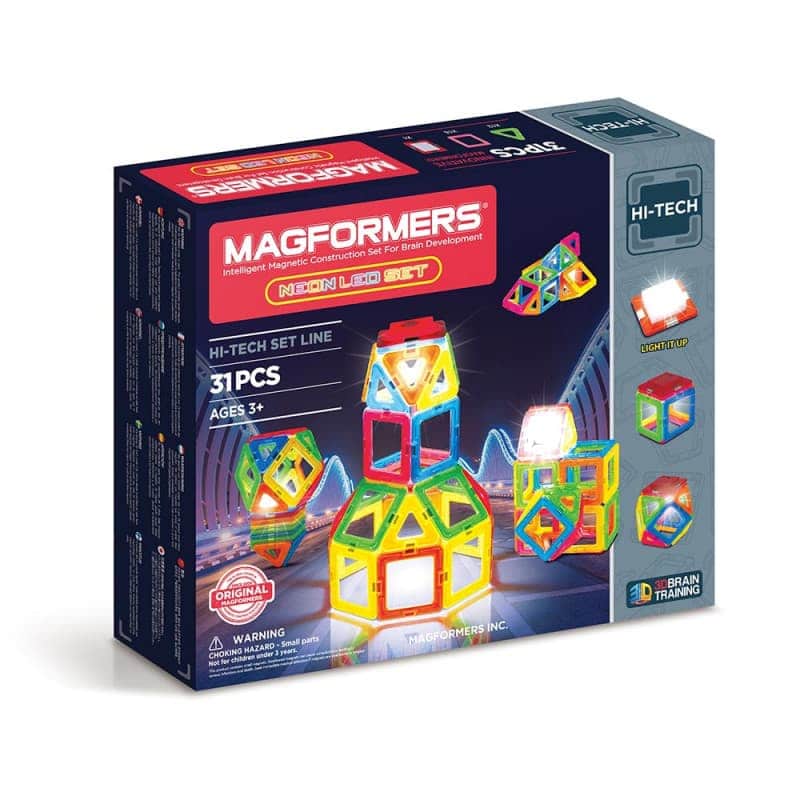 Магнитный конструктор “Neon Led Set”, Magformers