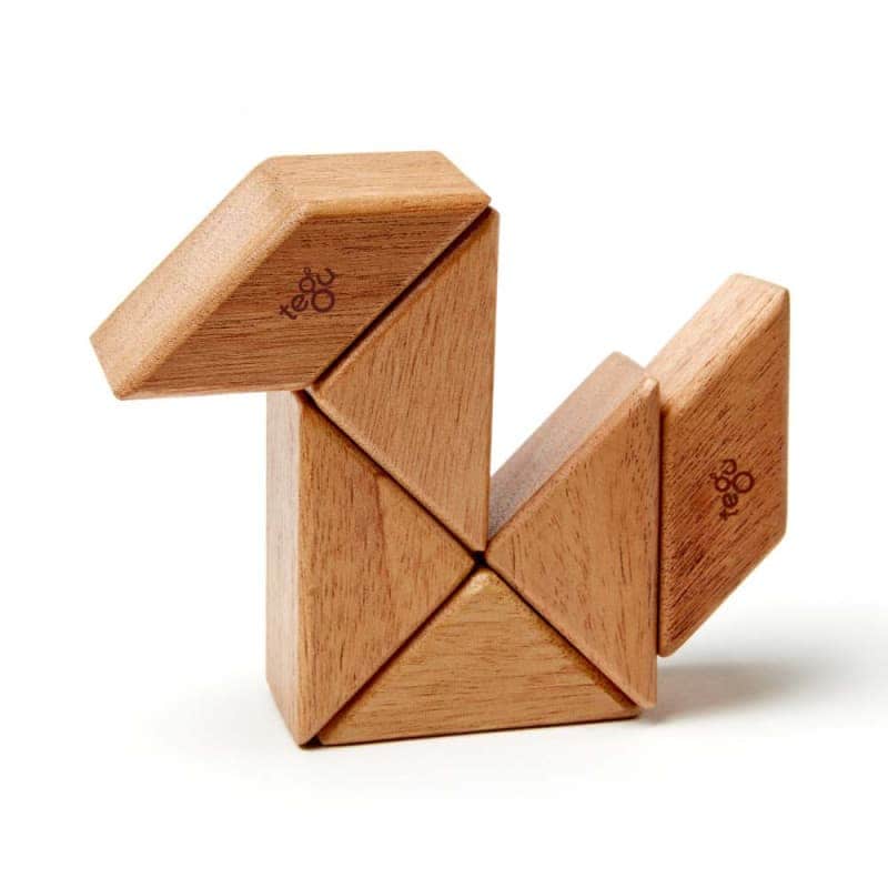 Деревянный магнитный конструктор (6 элементов), Tegu