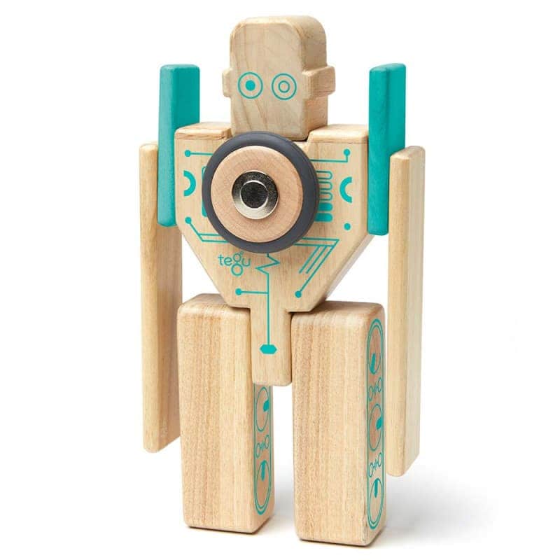 Деревянный магнитный конструктор "Magbot", Tegu