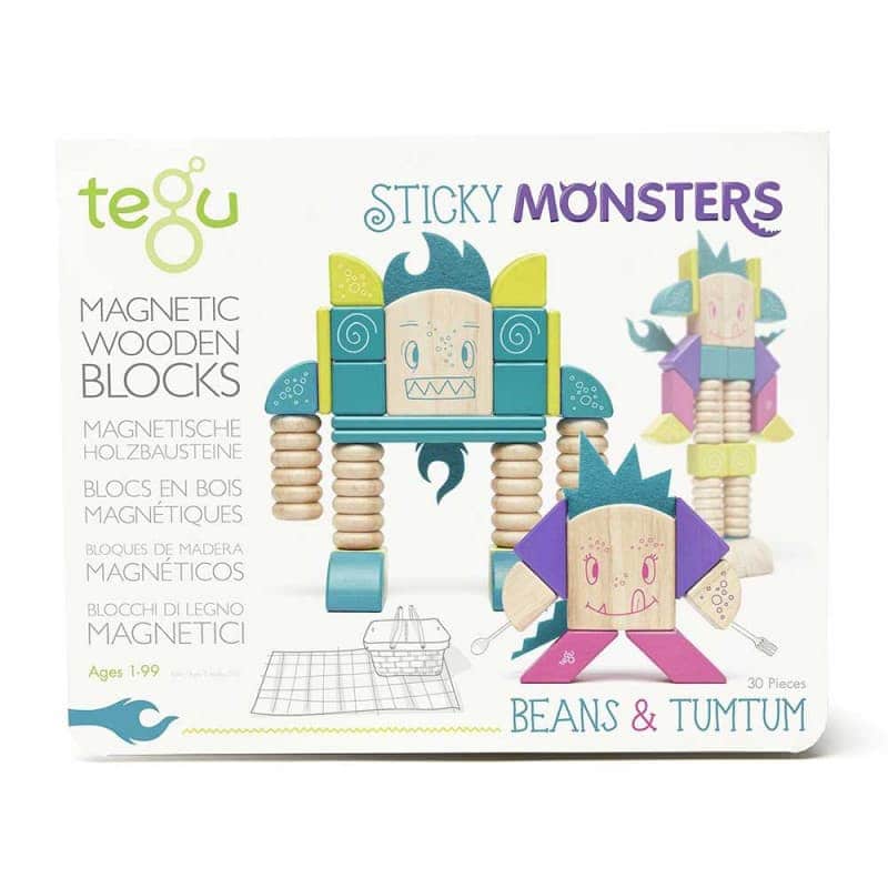 Деревянный магнитный конструктор "Beans & Tumtum", Tegu