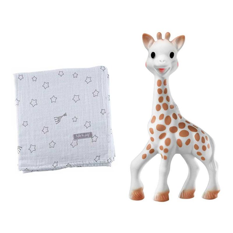 Подарочный набор (Жирафа Софи и пеленка), Sophie la girafe (Vulli)