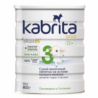 Суміш Kabrita 3 Gold на козячому молоці, 12+ місяців, 800 г  (KS03800)
