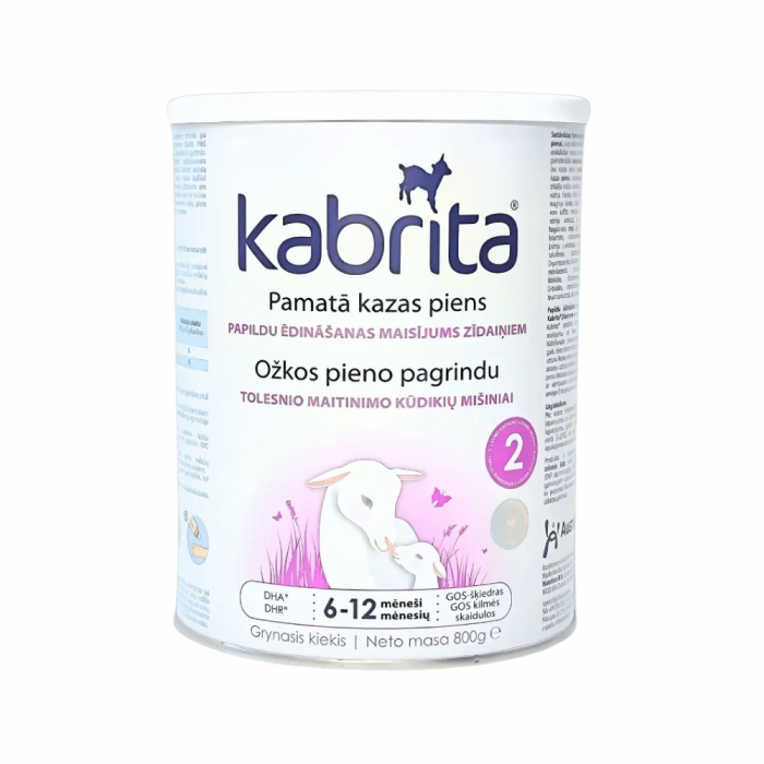 Суміш Kabrita 2 Premium на козячому молоці, 6-12 місяців, 800 г  (KAB02800)