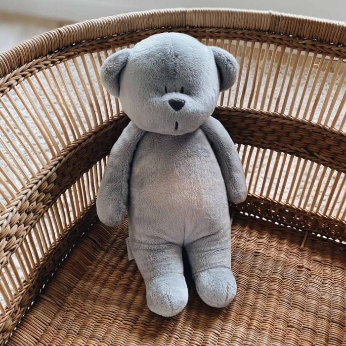 Ведмедик MOONIE Silver музичний з нічником (B01-SIL)