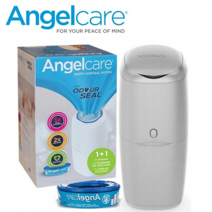 Накопичувач підгузків Angelcare Classic Grey + 1 змінна касета (AD8000-GR-1)