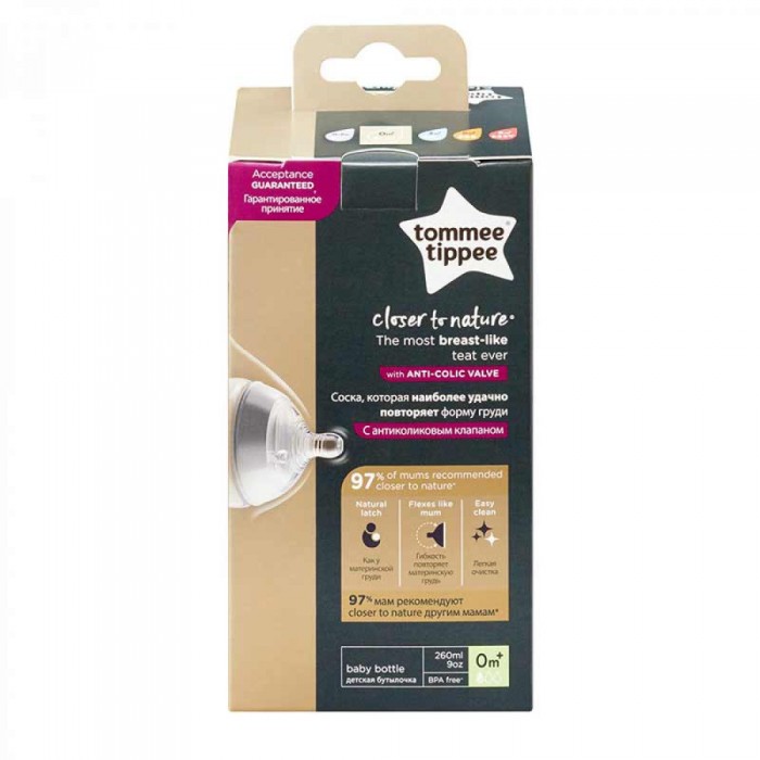 Пляшечка для годування Tommee Tippee Closer to Nature 260 мл (TT0015) 