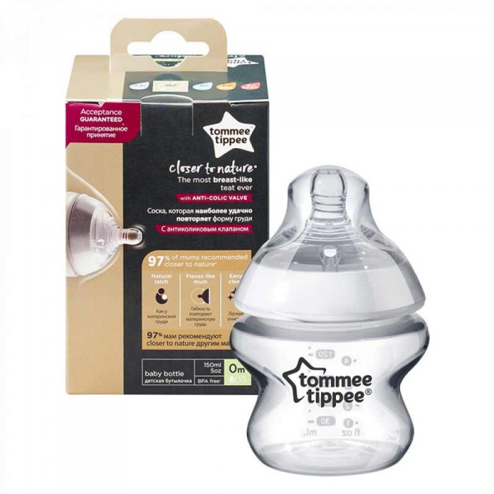 Пляшечка для годування Tommee Tippee Closer to Nature 150 мл (TT0013) 