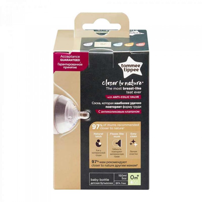 Пляшечка для годування Tommee Tippee Closer to Nature 150 мл (TT0013) 