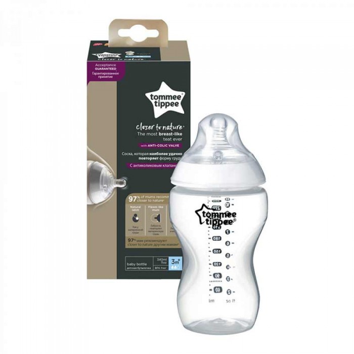 Пляшечка для годування Tommee Tippee Closer to Nature 340 мл (TT0018)
