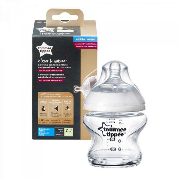 Пляшечка скляна Tommee Tippee Closer to Nature 150 мл (TT0030)