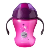 Чашка Tommee Tippee Easy Drink з носиком 230 мл 6 міс Рожева (TT0076-2-ROZ)