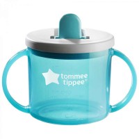 Чашка Tommee Tippee First з ручками 190 мл 4 міс Блакитна (TT0049-ALBASTRU)