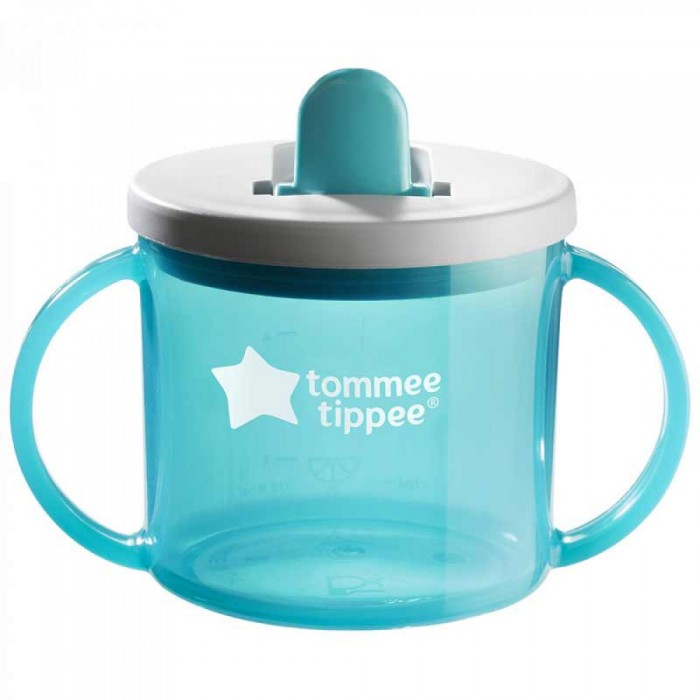Чашка Tommee Tippee First з ручками 190 мл 4 міс Блакитна (TT0049-ALBASTRU)
