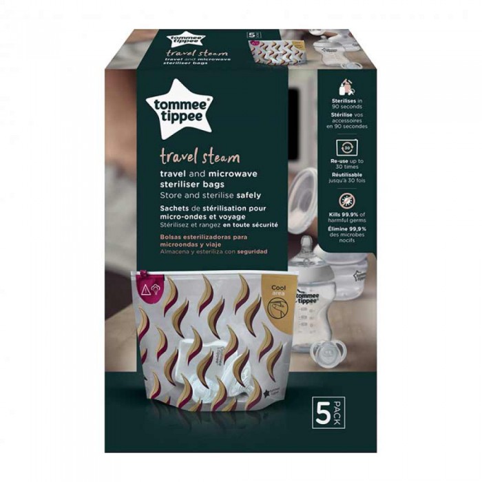 Пакети Tommee Tippee для стерилізації в мікрохвильовій печі 5 шт (TT0286)