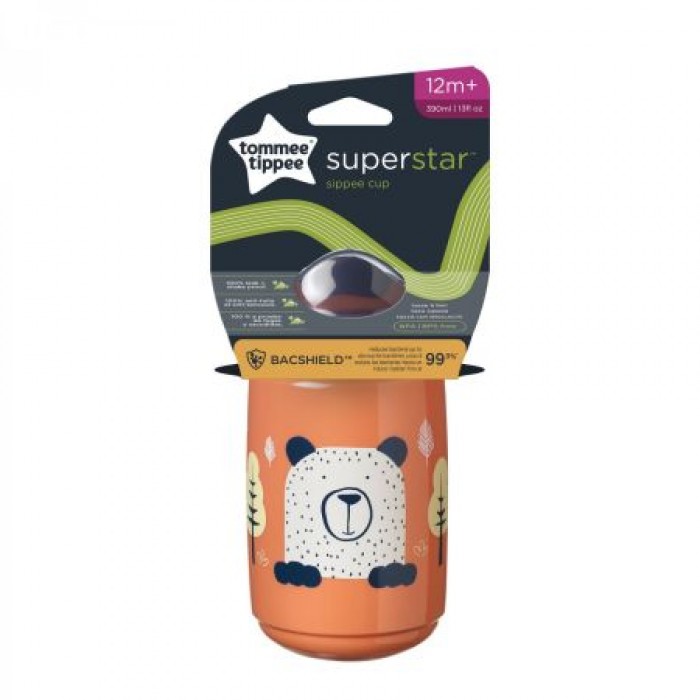 Чашка Tommee Tippee SUPERSTAR з носиком 390 мл 12 міс рожева (TT0375)